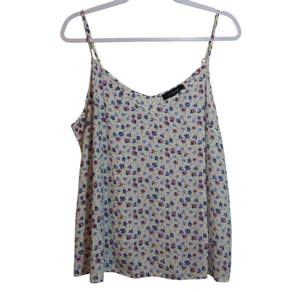 Atmosphere Ditsy Floral Print Spaghetti Strap Tank Top Casual Size 14